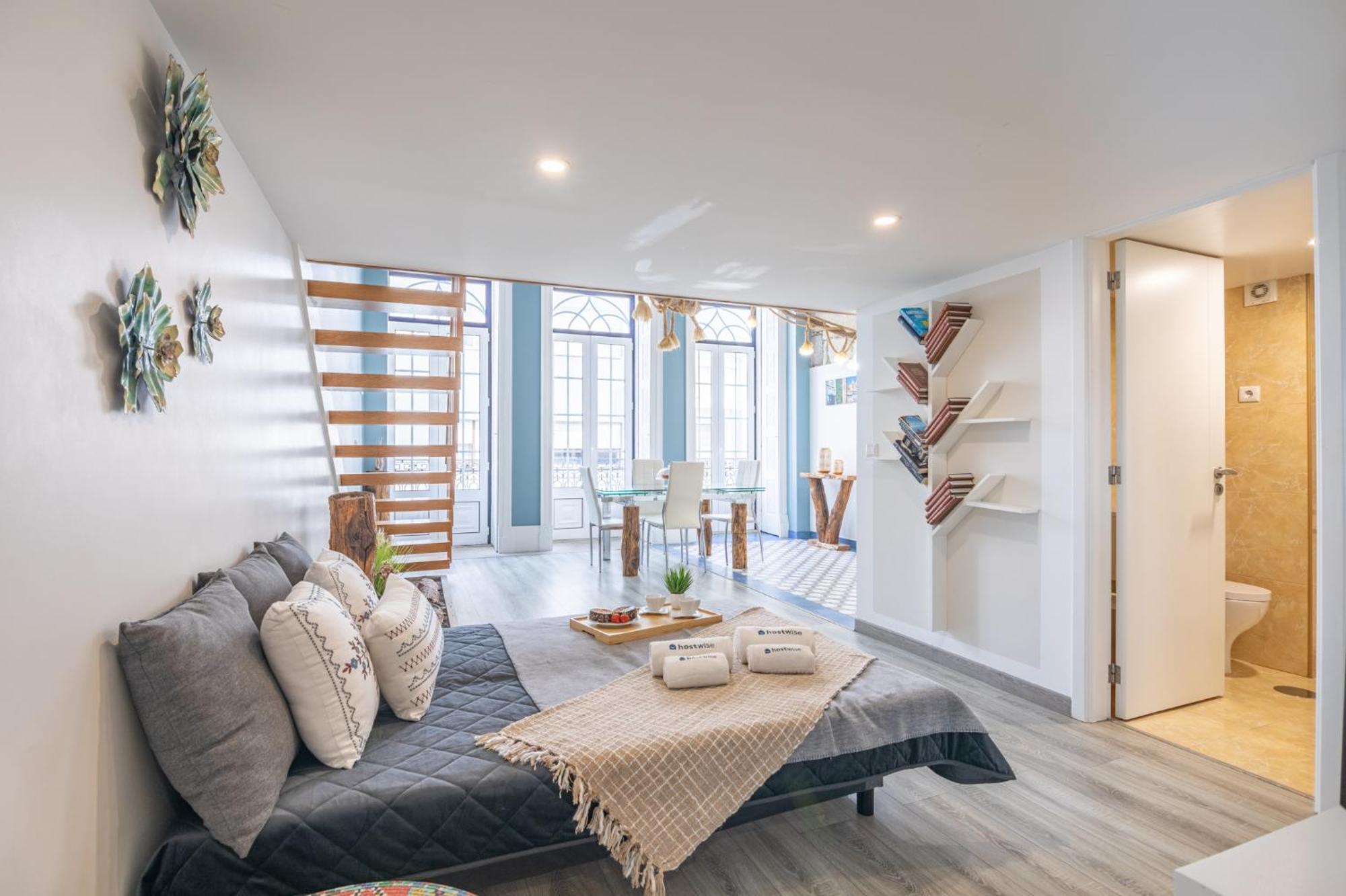 Deluxe Spacious Flats W Mezzanine By Host Wise Lägenhet OOporto Rum bild