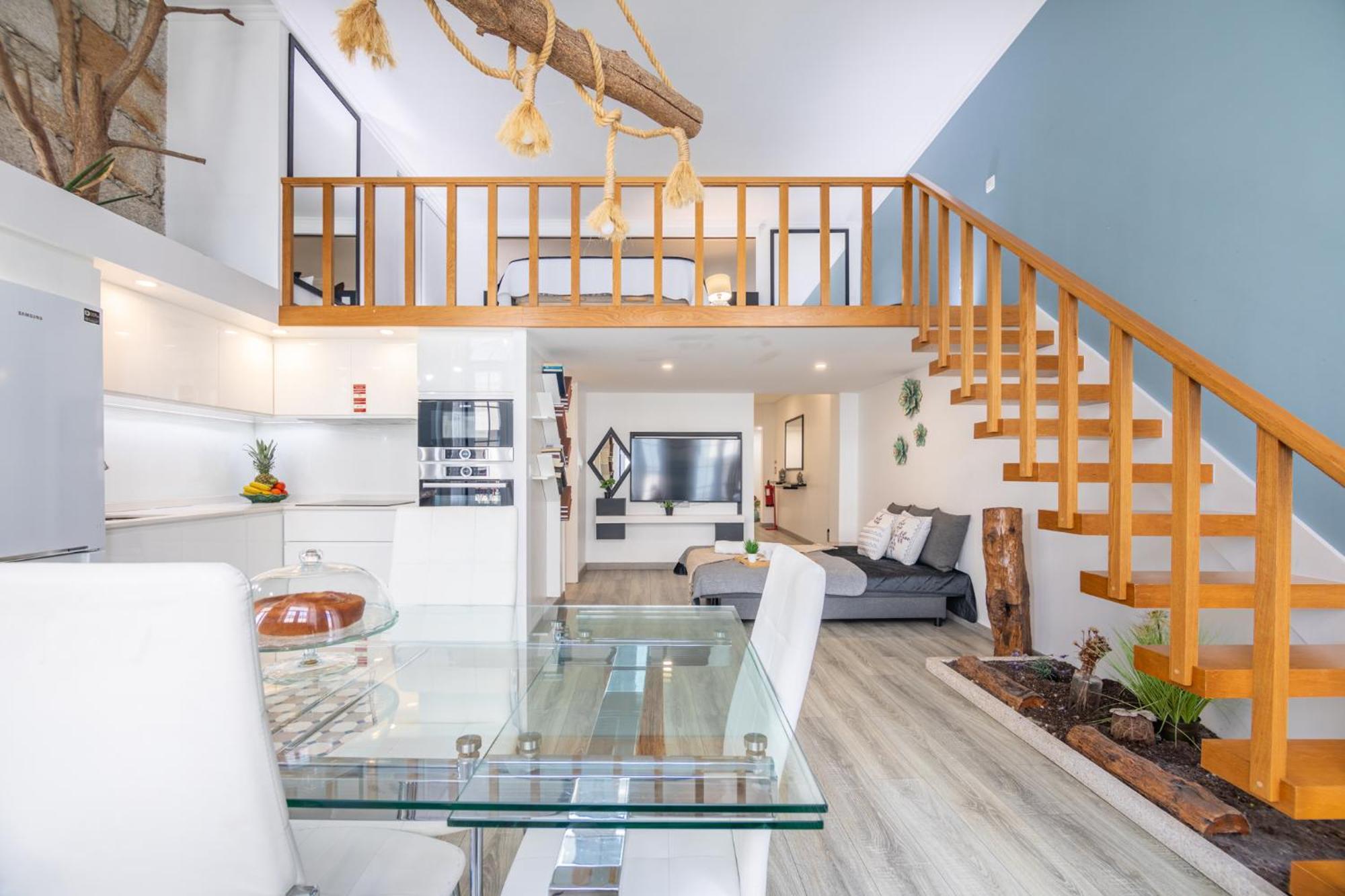 Deluxe Spacious Flats W Mezzanine By Host Wise Lägenhet OOporto Rum bild