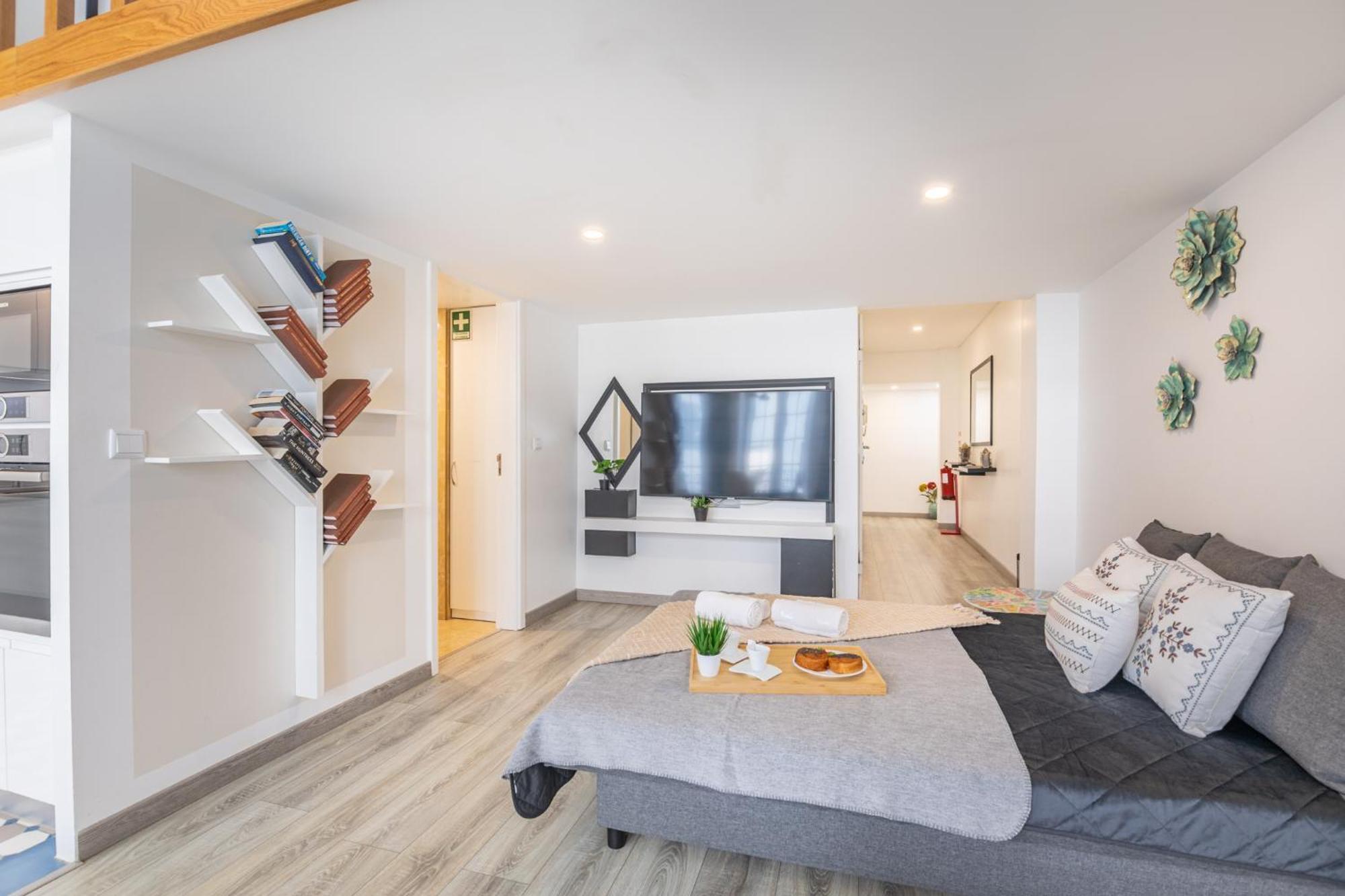 Deluxe Spacious Flats W Mezzanine By Host Wise Lägenhet OOporto Rum bild